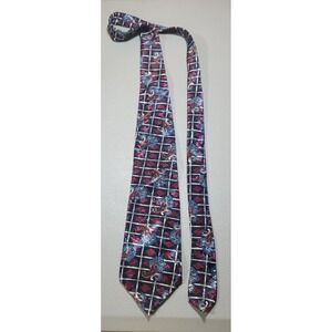 Bond Street NY Italian Silk Hand Made Paisley Grid Necktie Men Luxury Formal